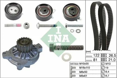 Timing belt kit - +, pump