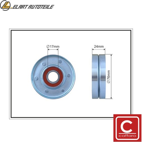 Tensioner pulley ribbed belt - pulley, v-ribbed