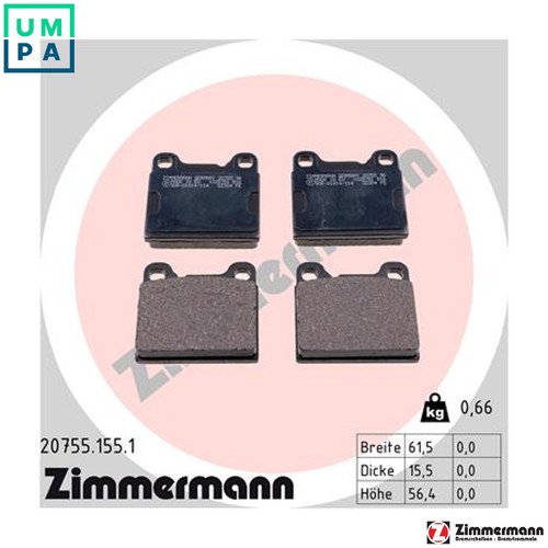 Brake pad set disc - brake,