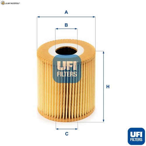 Oil filter 018 - filter, 25.018.00