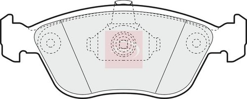 Apec pad1375 brake pad set - brake, for