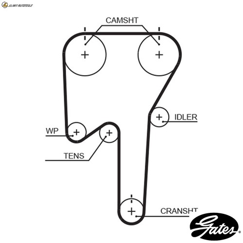 Timing belt 5533xs for volvo - for,