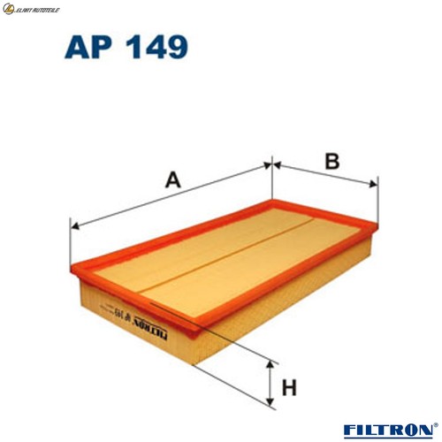Air filter 149 - filter, volvo