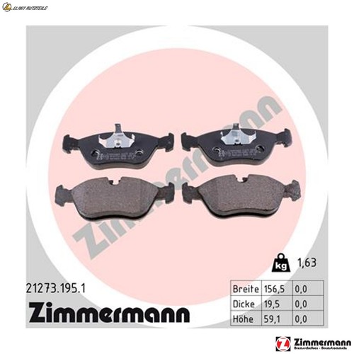 Brake pad set - set,